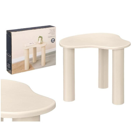 Mesa Auxiliar Orgánica Nube – Blanco Crema